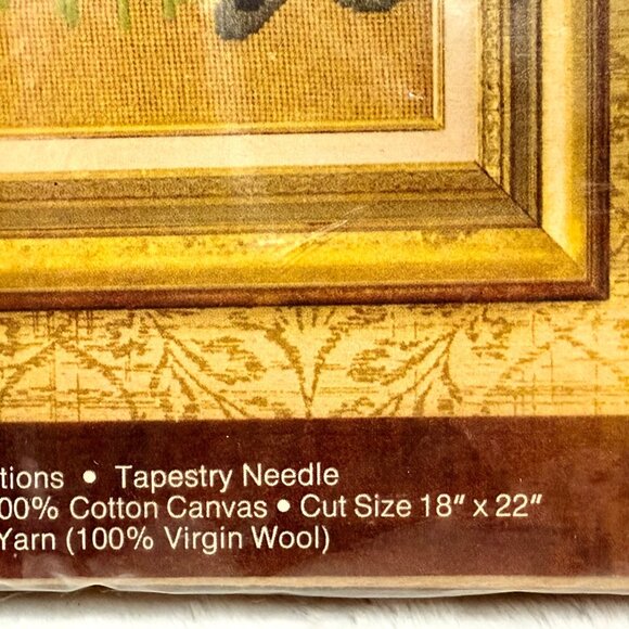 Avon Creative Needlecraft Owl Needlepoint Kit Stamped Canvas/Wool Yarn - NOS - Picture 4 of 6